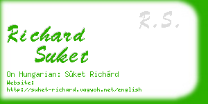 richard suket business card